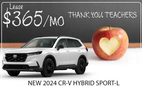 $365/MO LEASE ON NEW 2024 CR-V HYBRID SPORT-L