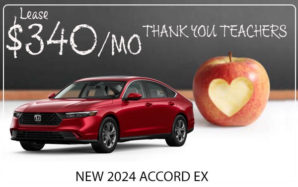 $340/MO LEASE ON NEW 2024 ACCORD EX