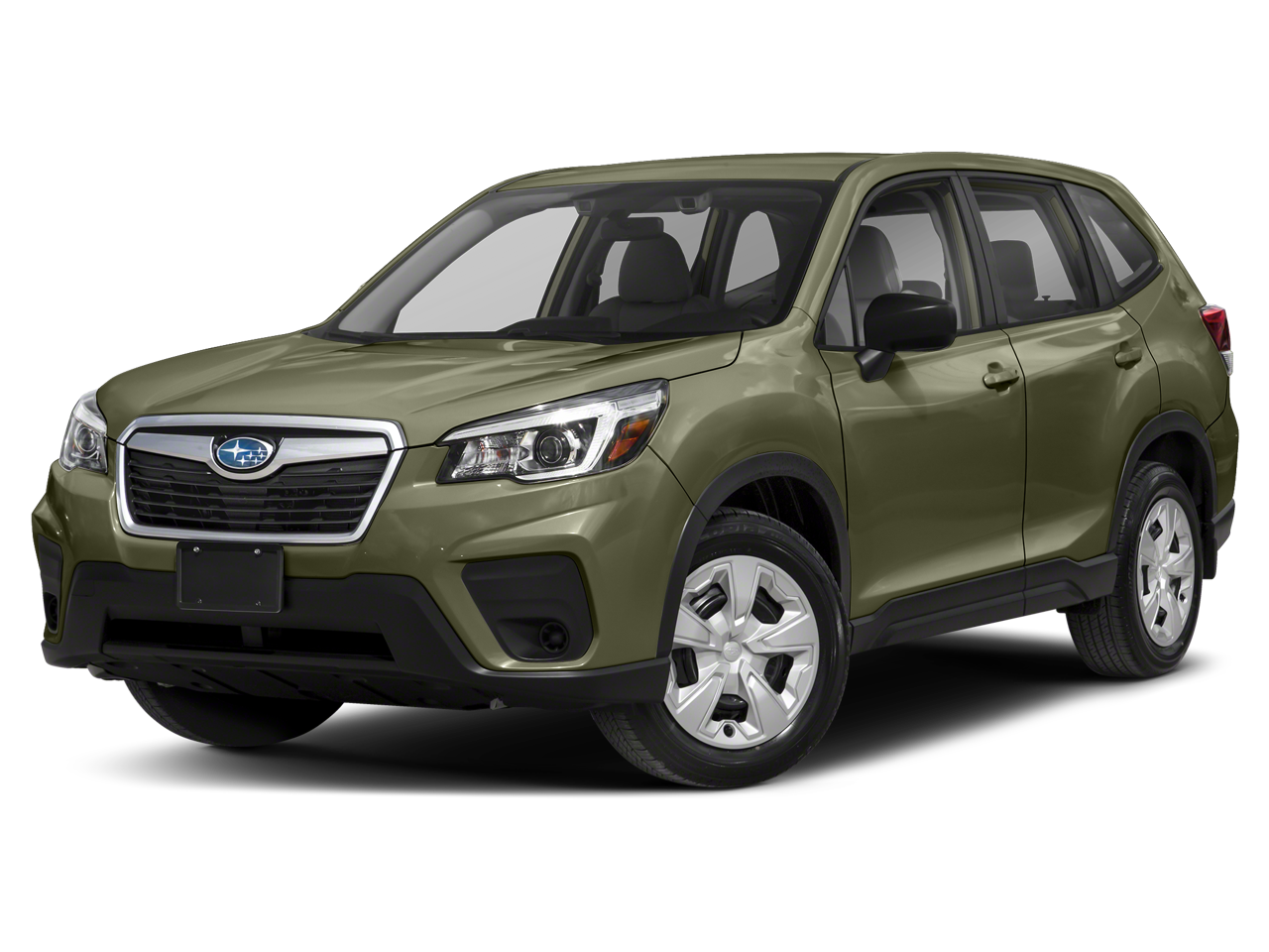 2019 Subaru Forester Premium in Jasper Green Metallic — front three-quarter view