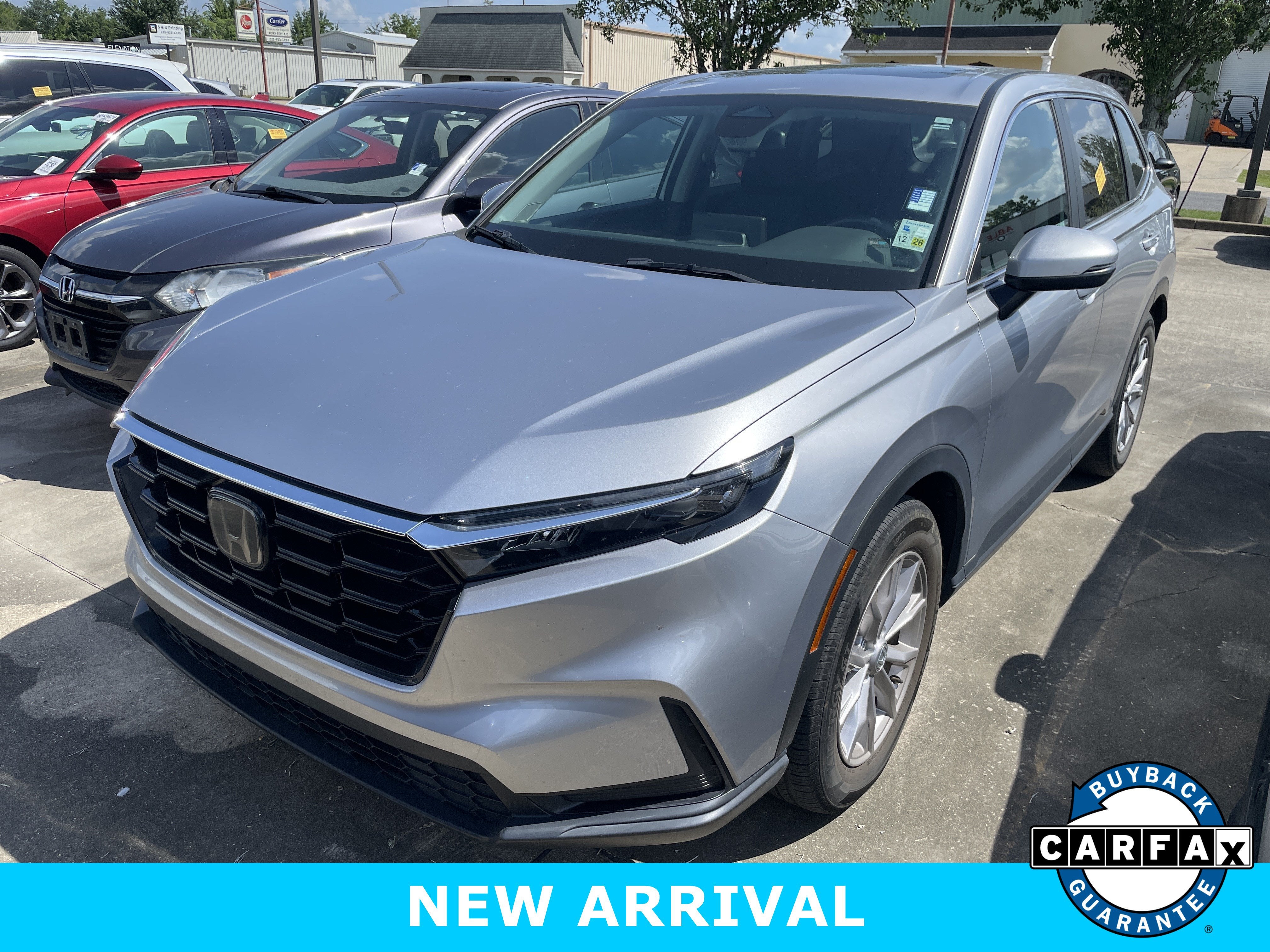 2024 Honda CR-V EX in Lunar Silver Metallic — front three-quarter view