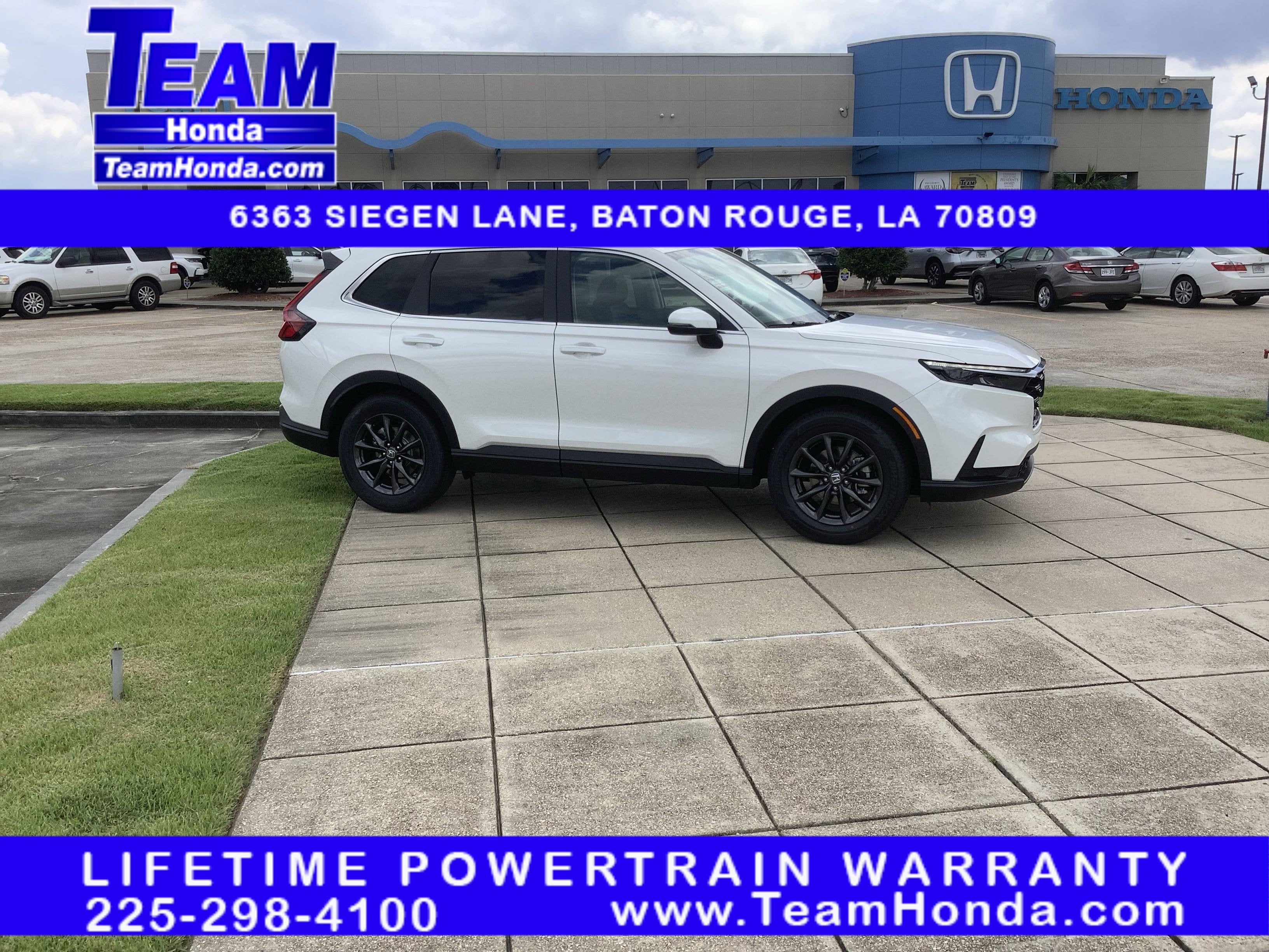 2026 Honda CR-V EX-L in Platinum White Pearl — front three-quarter view