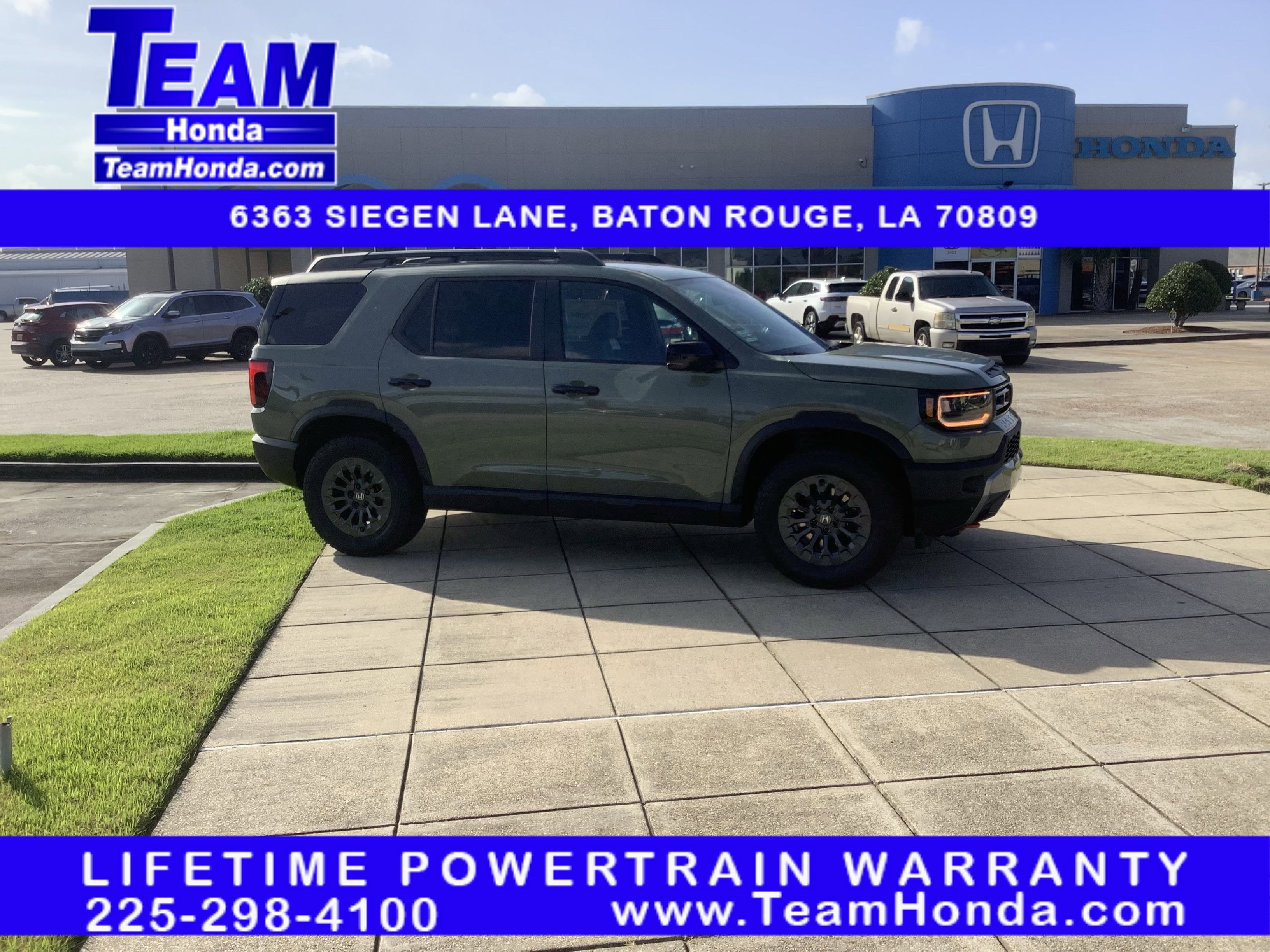 2026 Honda Passport TrailSport in Ash Green Metallic — front three-quarter view