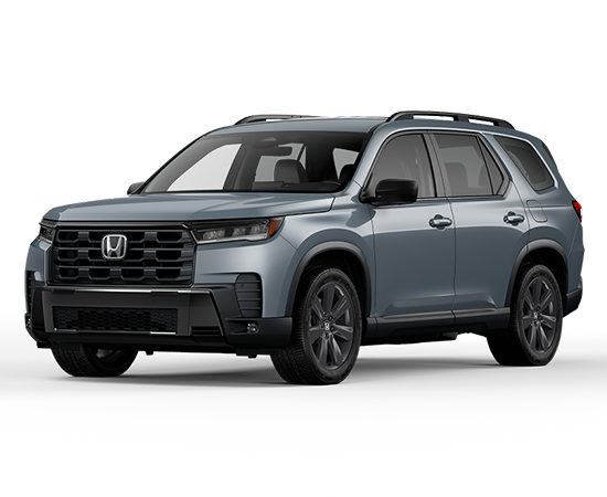 2026 Honda Pilot Sport in Sonic Gray Pearl — front three-quarter view