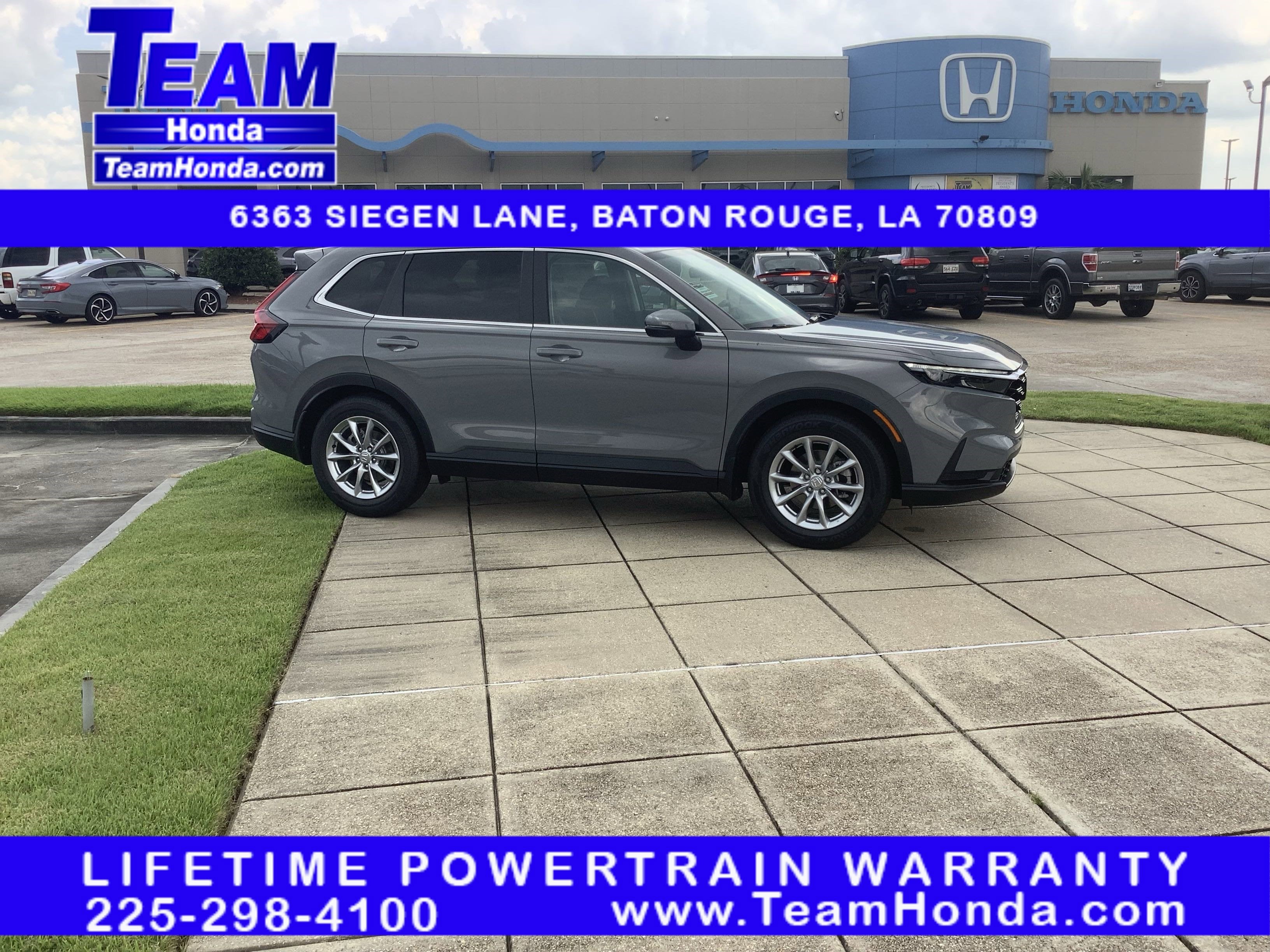 2026 Honda CR-V EX in Urban Gray Pearl — front three-quarter view