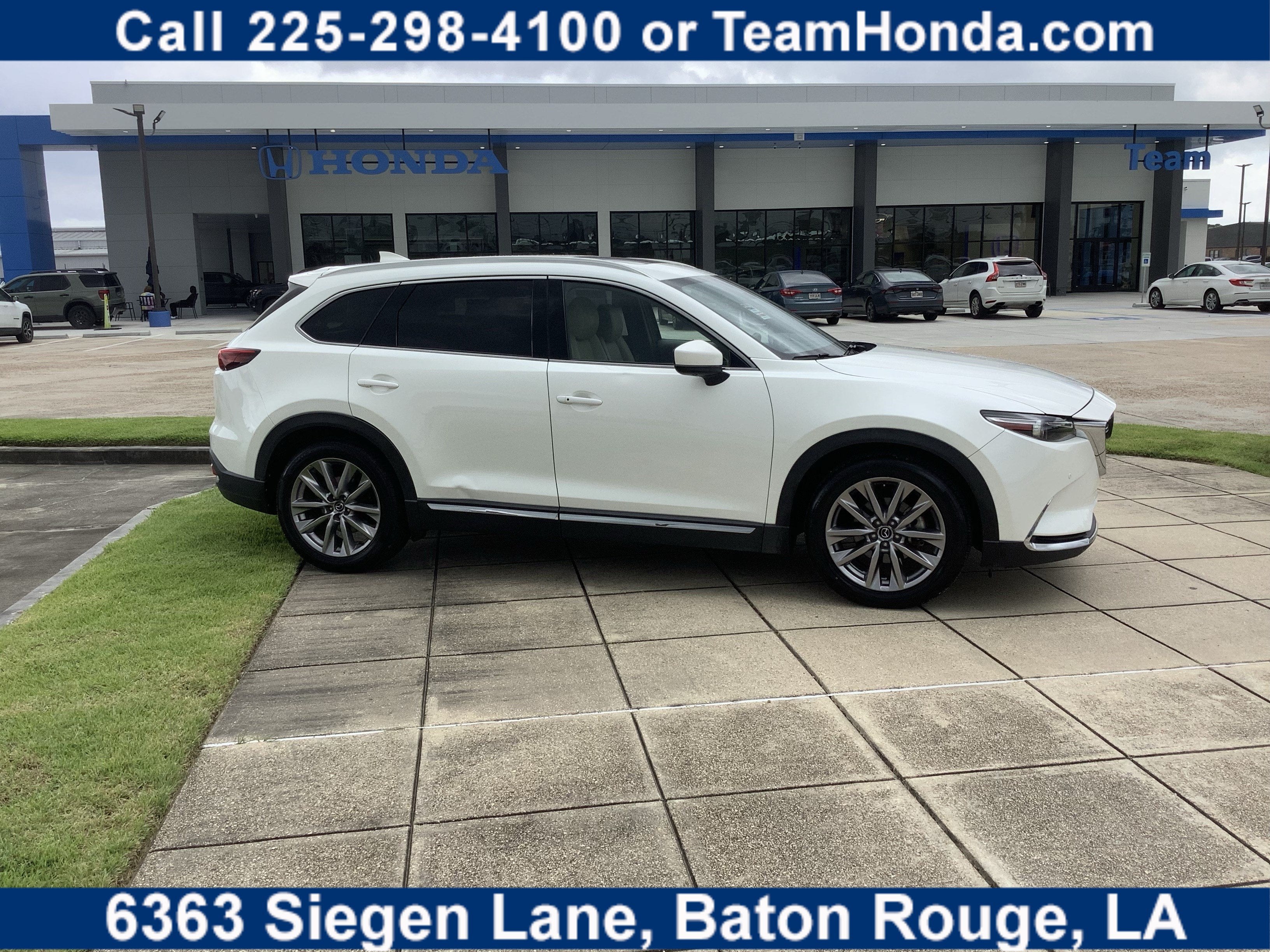 2020 Mazda Mazda CX-9 Grand Touring in Snowflake White Pearl Mica — front three-quarter view